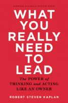 book cover for What You Really Need to Lead