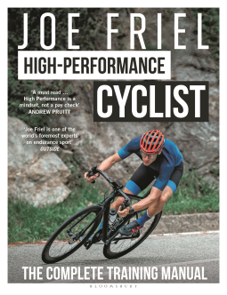 book cover for Joe Friel’s High-Performance Cyclist