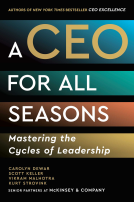 book cover for A CEO for All Seasons