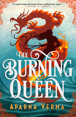 book cover for The Burning Queen