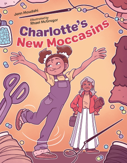 book cover for Charlotte's New Moccasins