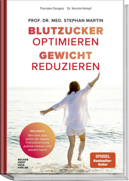 Buchcover für Blutzucker optimieren. Gewicht reduzieren.