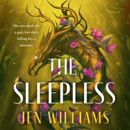 book cover for The Sleepless