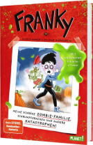 Buchcover für Franky 1: Meine schräge Zombie-Familie, Schrumpfdrachen und andere Katastrophen