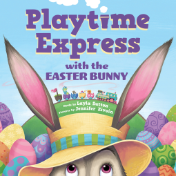 book cover for Playtime Express with the Easter Bunny