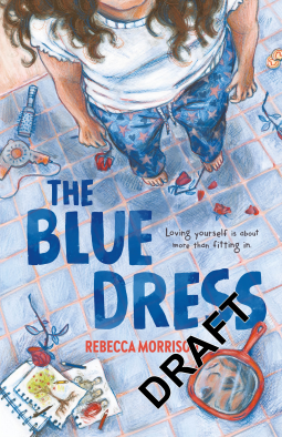 book cover for The Blue Dress