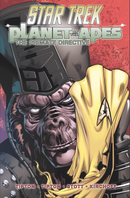 book cover for Star Trek/Planet of the Apes: The Primate Directive