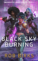 book cover for Black Sky Burning