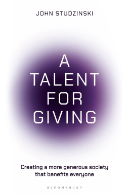book cover for A Talent for Giving