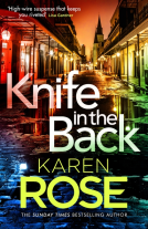 book cover for Knife in the Back