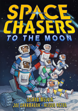 book cover for Space Chasers: To the Moon