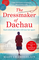 book cover for The Dressmaker of Dachau