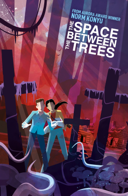 book cover for The Space Between the Trees