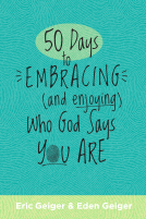 book cover for 50 Days to Embracing (and Enjoying) Who God Says You Are