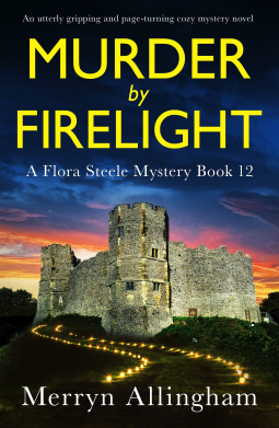 book cover for Murder by Firelight (A Flora Steele Mystery Book 12)