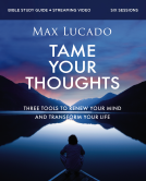 book cover for Tame Your Thoughts Bible Study Guide plus Streaming Video