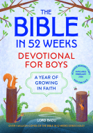 book cover for The Bible in 52 Weeks Devotional for Boys