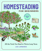 book cover for Homesteading for Beginners