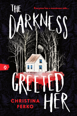 book cover for The Darkness Greeted Her