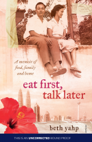 book cover for Eat First, Talk Later
