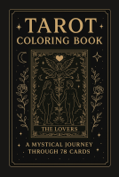 book cover for Tarot Coloring Book