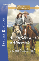 book cover for An Officer and a Maverick