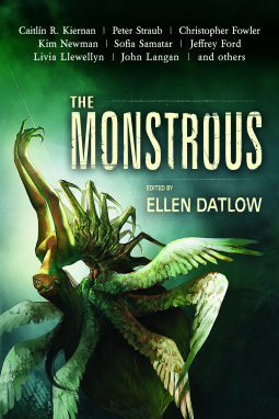 book cover for The Monstrous