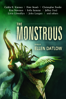book cover for The Monstrous