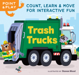 book cover for Point & Play: Trash Trucks