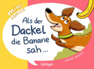 Buchcover für Mini Comics. Als der Dackel die Banane sah ...