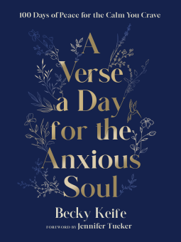 book cover for A Verse a Day for the Anxious Soul