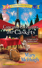 book cover for Cancans, Croissants, and Caskets