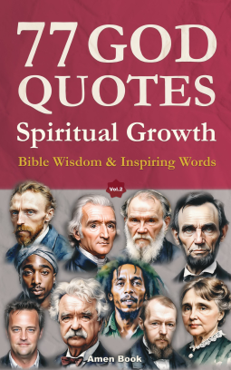 book cover for 77 God Quotes: Spiritual Growth