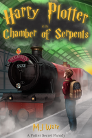 book cover for Harry Plotter and The Chamber of Serpents