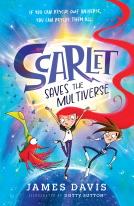 book cover for Scarlet Saves the Multiverse