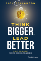 book cover for Think Bigger, Lead Better