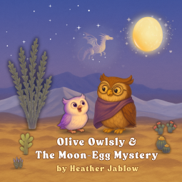 book cover for Olive Owlsly & The Moon-Egg Mystery