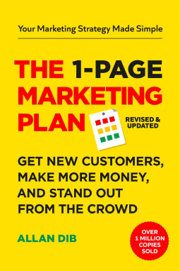 book cover for The  1-Page Marketing Plan