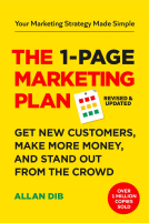 book cover for The  1-Page Marketing Plan