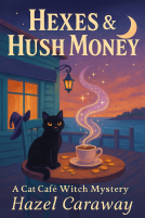book cover for Hexes & Hush Money: Paranormal Cozy Mystery