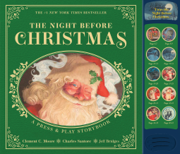 book cover for The Night Before Christmas Press and   Play Storybook