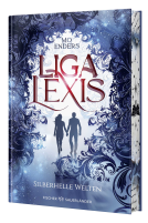 Buchcover für Liga Lexis – Silberhelle Welten