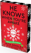 book cover for He Knows When You’re Awake