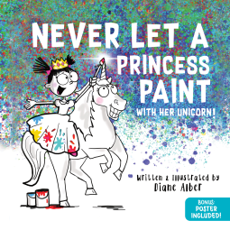 book cover for Never Let a Princess Paint