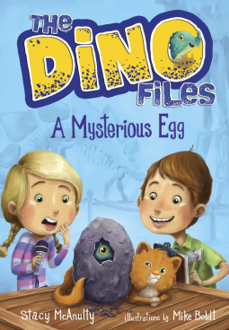 book cover for The Dino Files #1: A Mysterious Egg