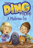 book cover for The Dino Files #1: A Mysterious Egg