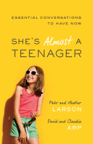 book cover for She's Almost a Teenager