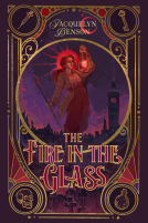 book cover for The Fire in the Glass