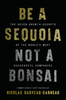 book cover for Be a Sequoia, Not a Bonsai
