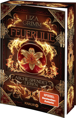 Buchcover für Feuerlilie. Asche spendet Leben